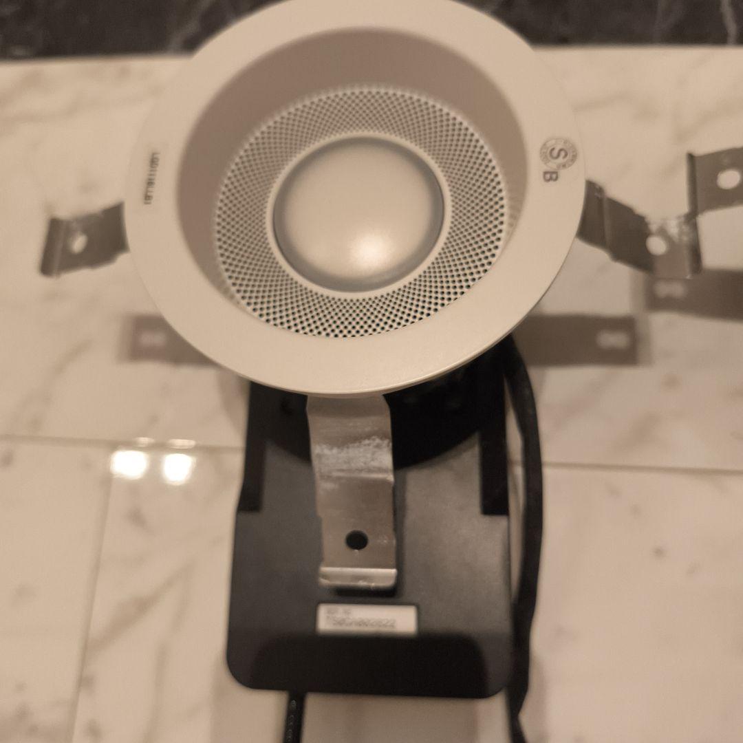 最終値下げ　ダウンライトスピーカー親機と子機 ホワイト