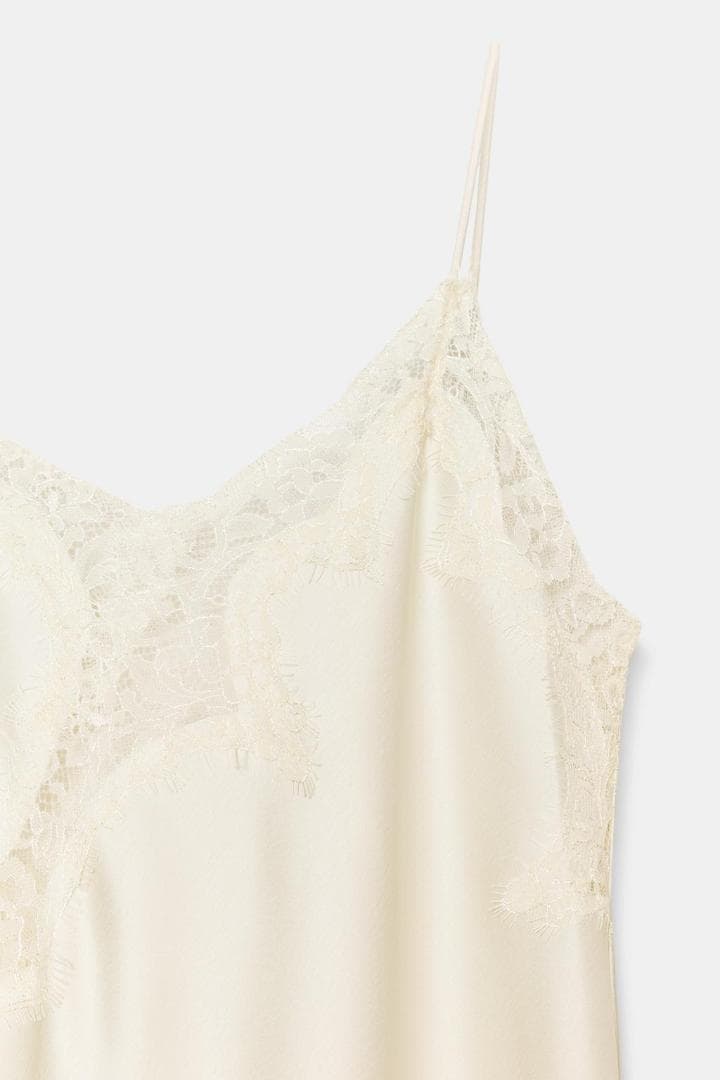 完売品 ZARA ZW アシンメトリーレースワンピース L 人気