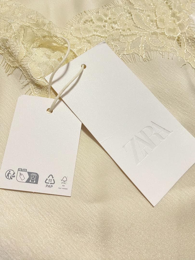 完売品 ZARA ZW アシンメトリーレースワンピース L 人気