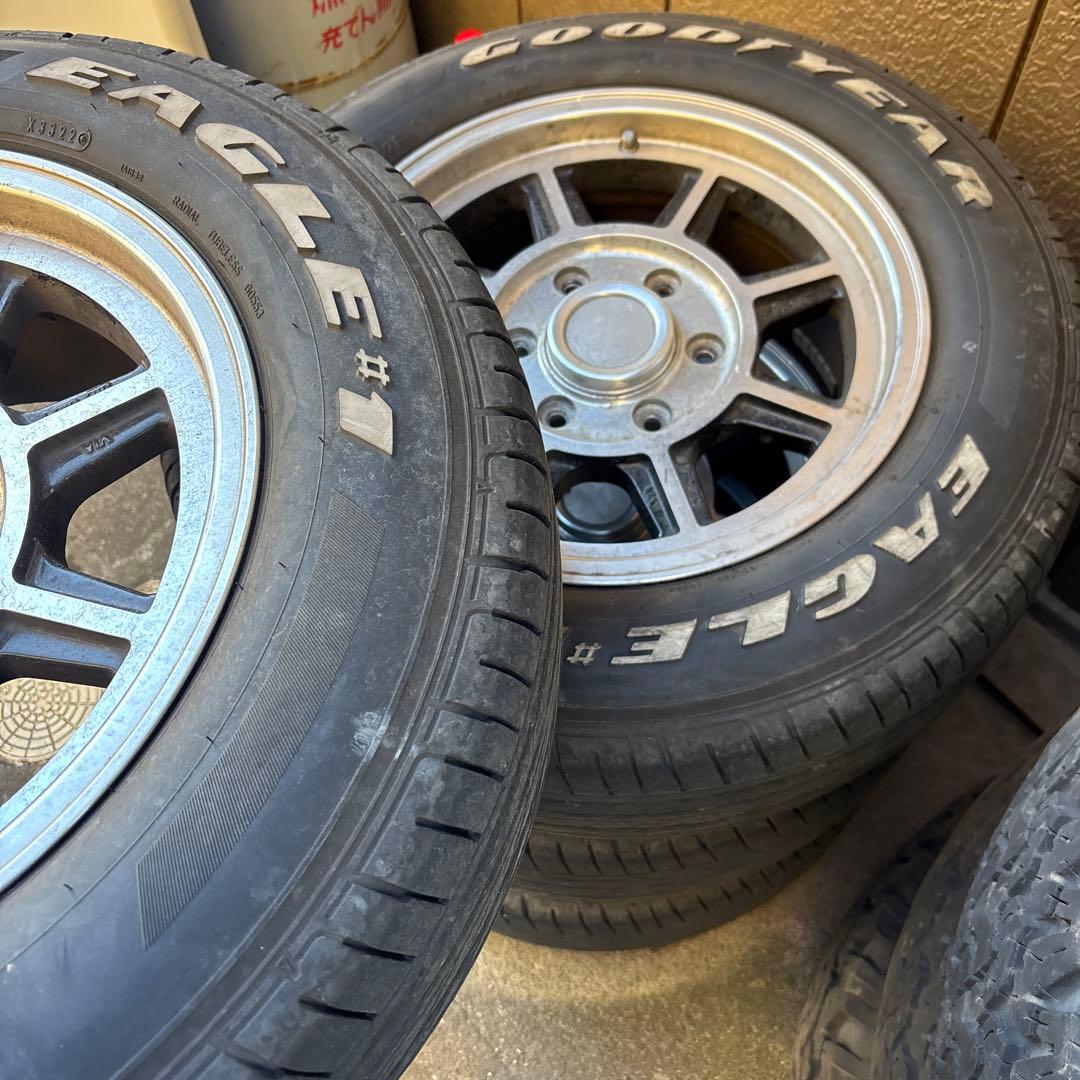 16インチ ハイエース　ハヤシレーシング バリ溝　2