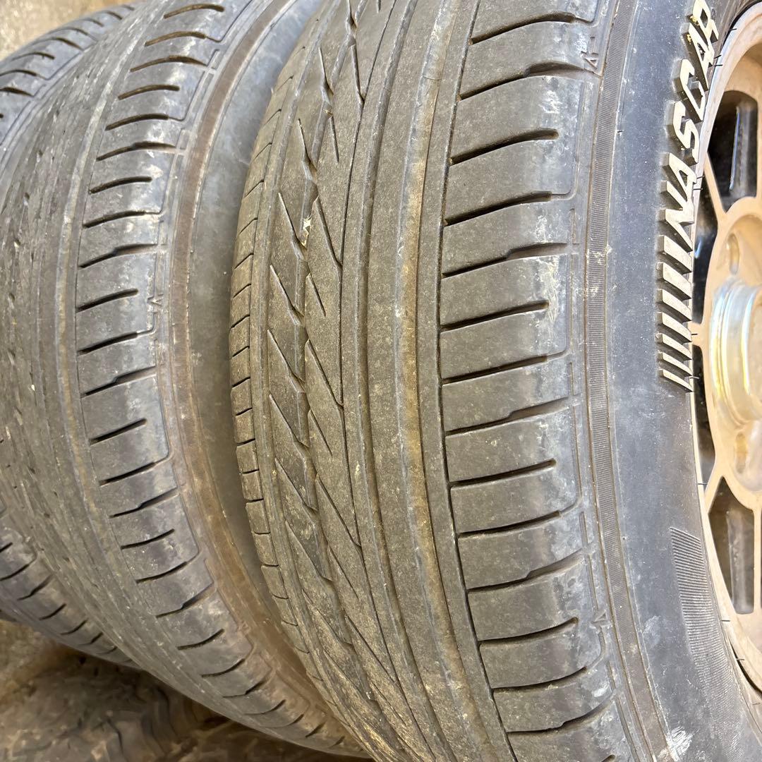 16インチ ハイエース　ハヤシレーシング バリ溝　2