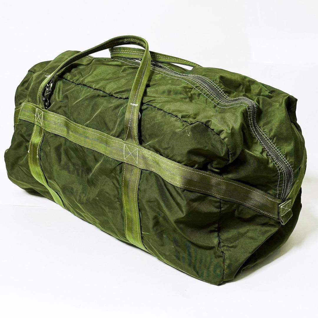■フランス軍パラシュートバッグ/ダッフルバッグ・オリーブグリーン美品■