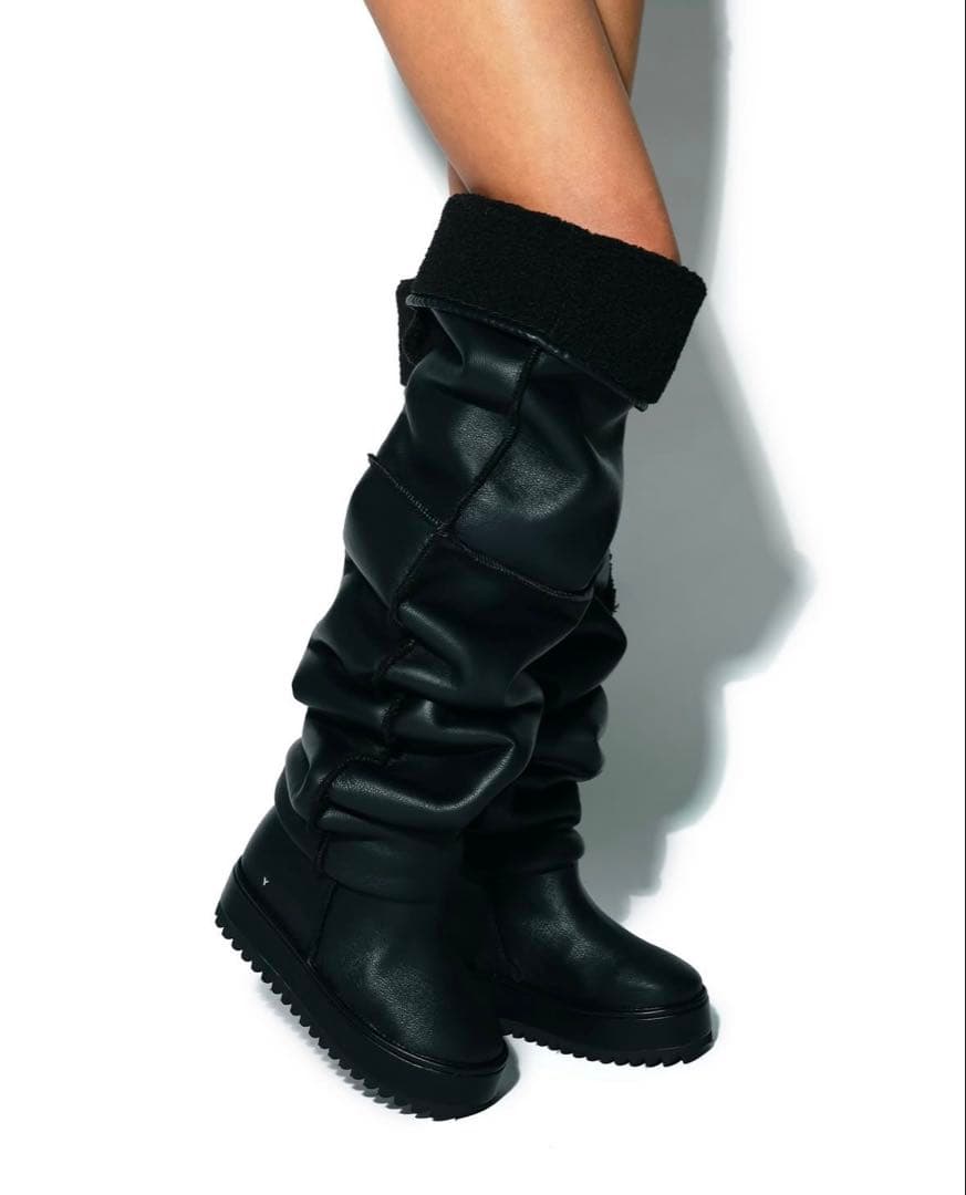 靴 yello JACOB LOOSE FIT LONG BOOTS