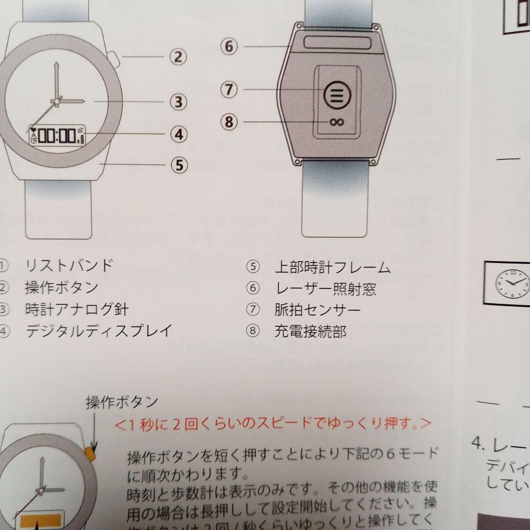 WizLaser <WZ05> ホワイトレザー腕時計