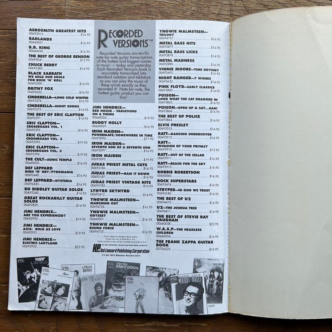 Vinnie Moore ギタースコア 楽譜 タブ譜 Time Odyssey