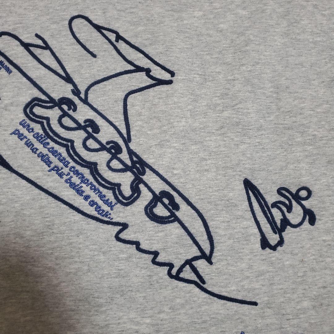 【みみ】muta MARINE　クルーネックスウェット　サイズ7　グレー