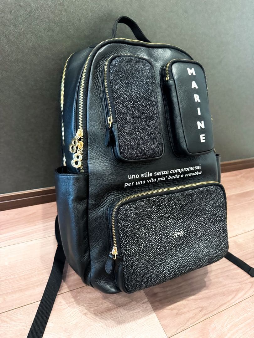 muta MARINE 希少 ガルーシャポケットレザーバックパック