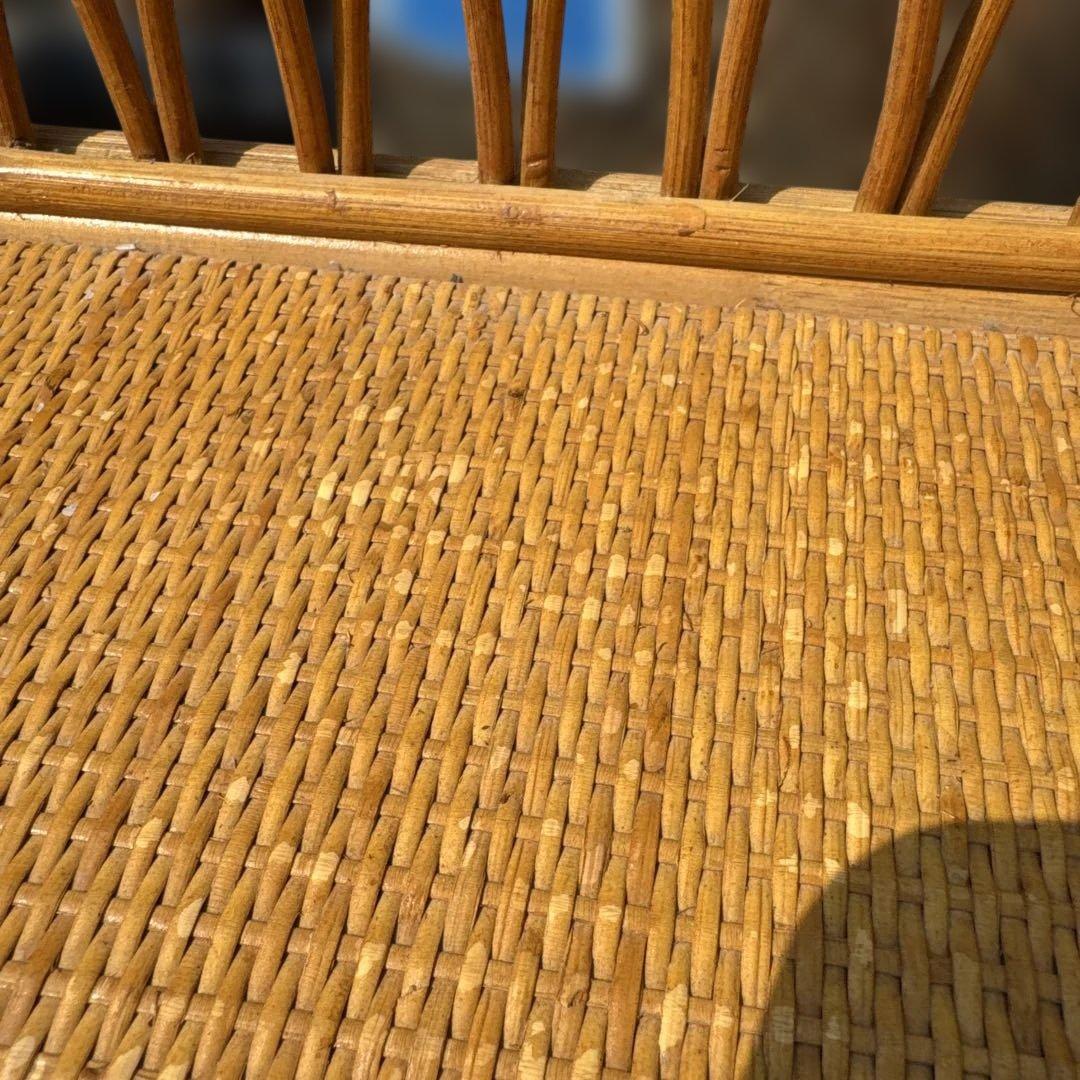 レトロ　ラタン製 10引き出しチェスト