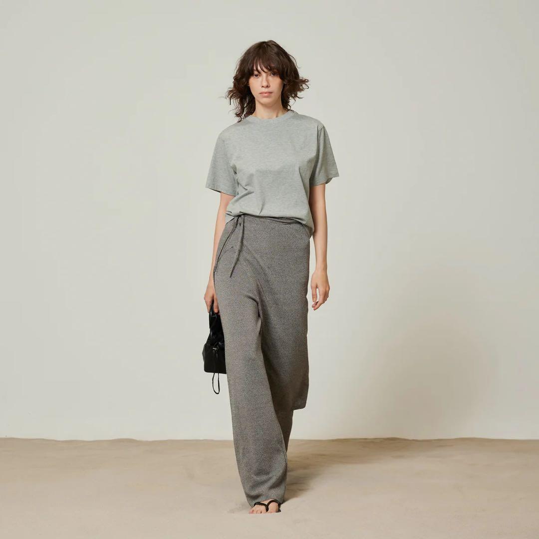 Wrapスカーフニットパンツ