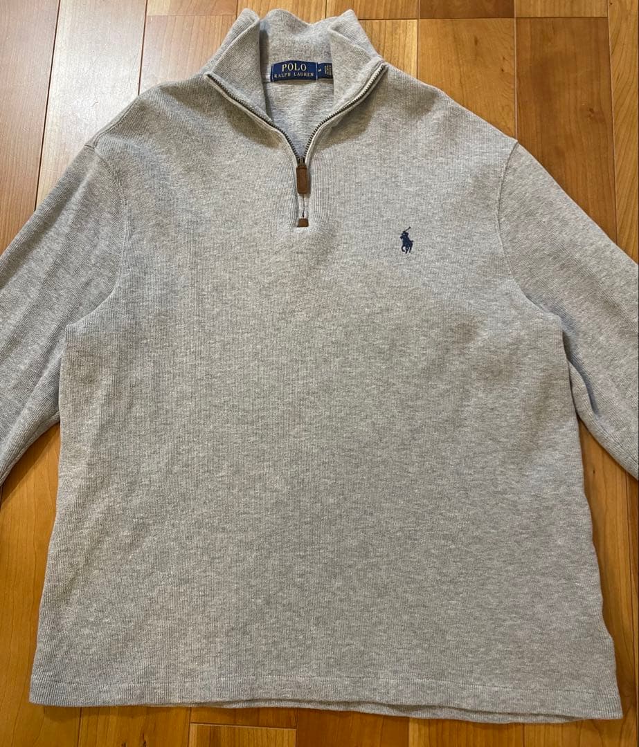 POLO ポロ ラルフローレン　ハーフジップニットポニー刺繍