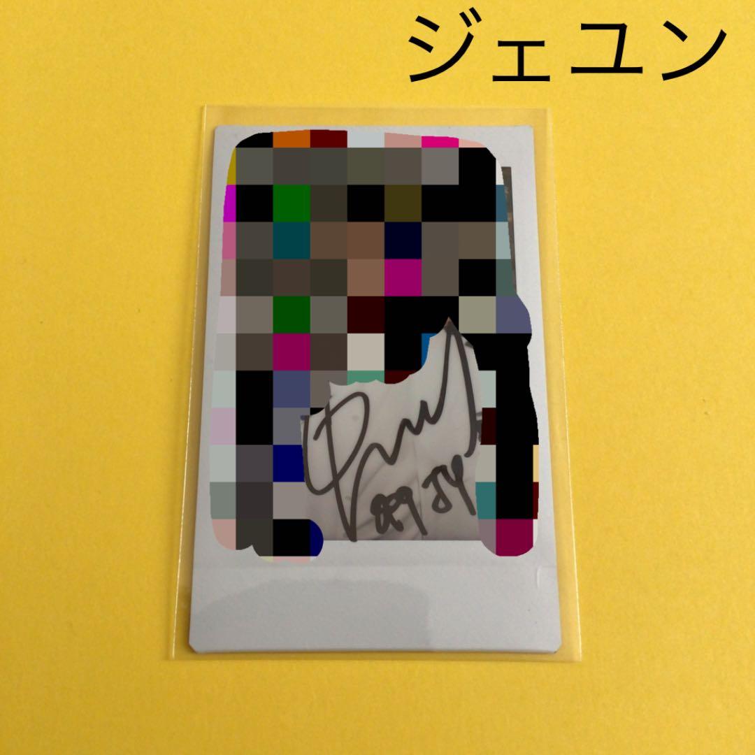 SF9 ジェユン 直筆サイン入り チェキ ポラロイド
