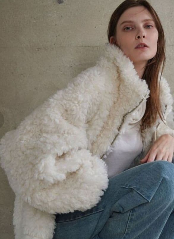 ELENDEEK クリンプエコファーブルゾン