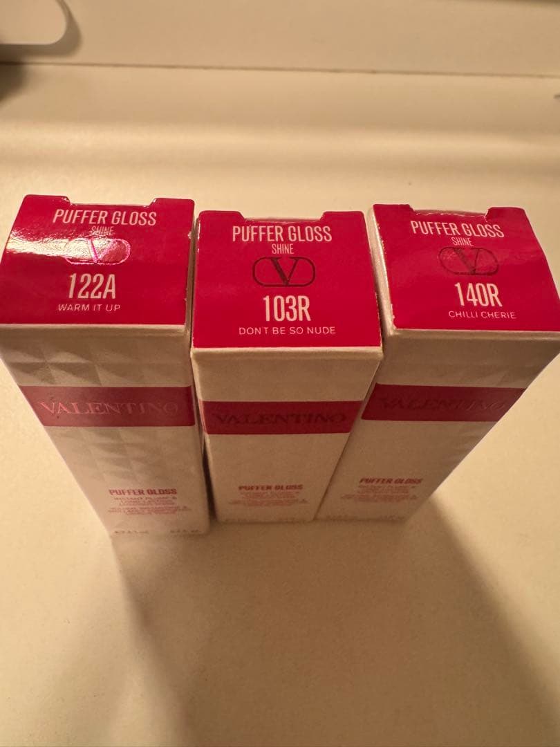 リップグロス Valentino Puffer Gloss 122A/103R/140R