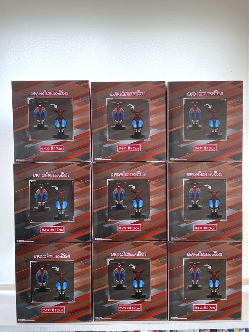 仮面ライダーカブト　BIGサイズソフビ　マスクディスプレイ