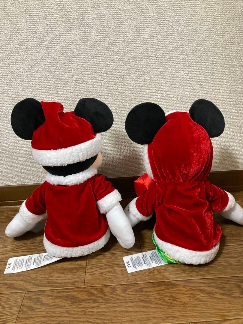 Disney ミッキー ミニー クリスマスぬいぐるみ 2024年
