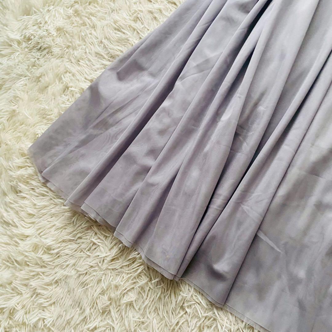 グレースコンチネンタル●未使用タグ付●24SS チュール×ニットドッキングドレス