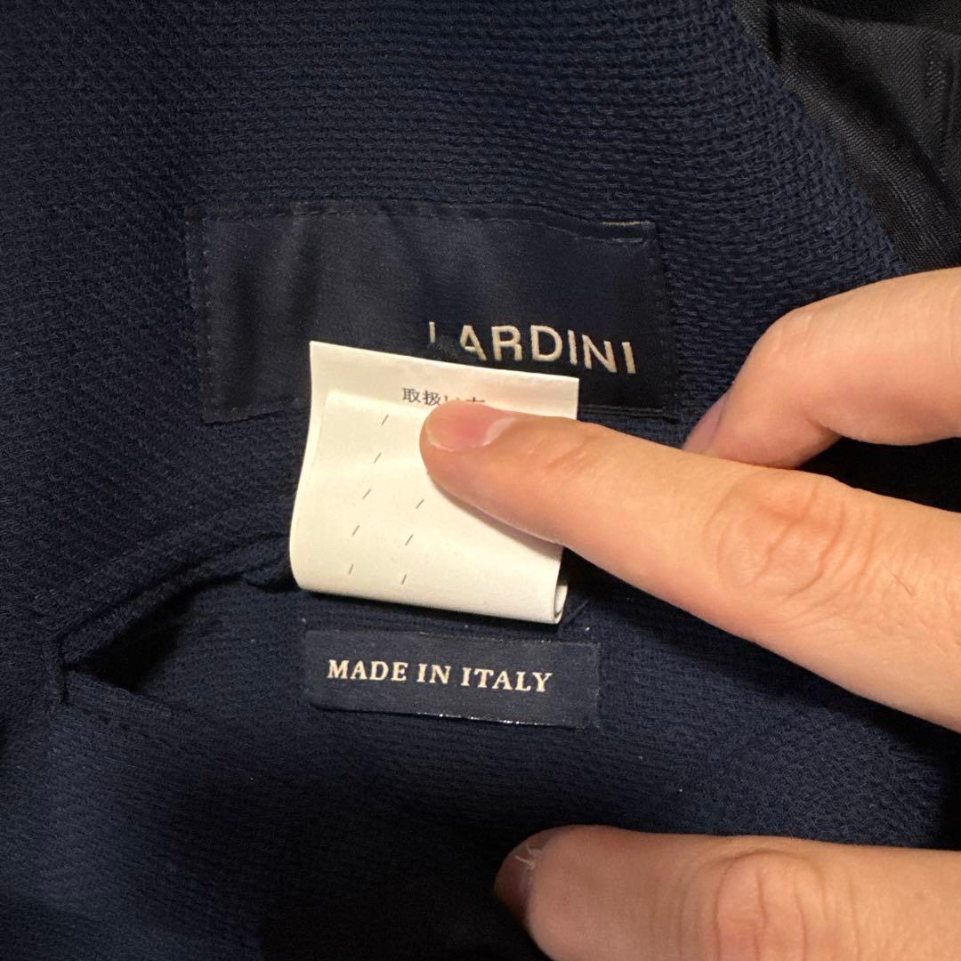 LARDINI ネイビー ビジネスジャケット