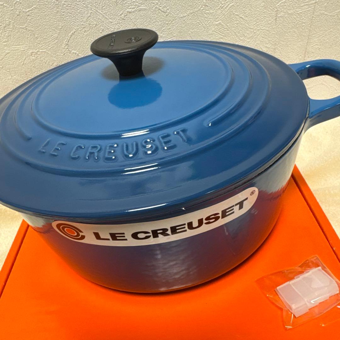 LE CREUSET マルセイユブルー　ココットロンド22cm 取扱説明書