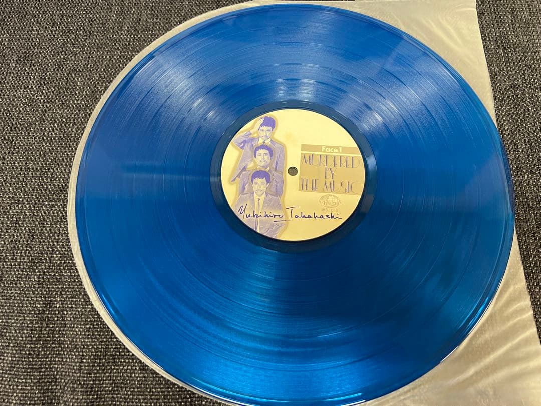 1980年/帯付/青盤 高橋幸宏 LP 邦楽レコード　音楽殺人 ポスター付