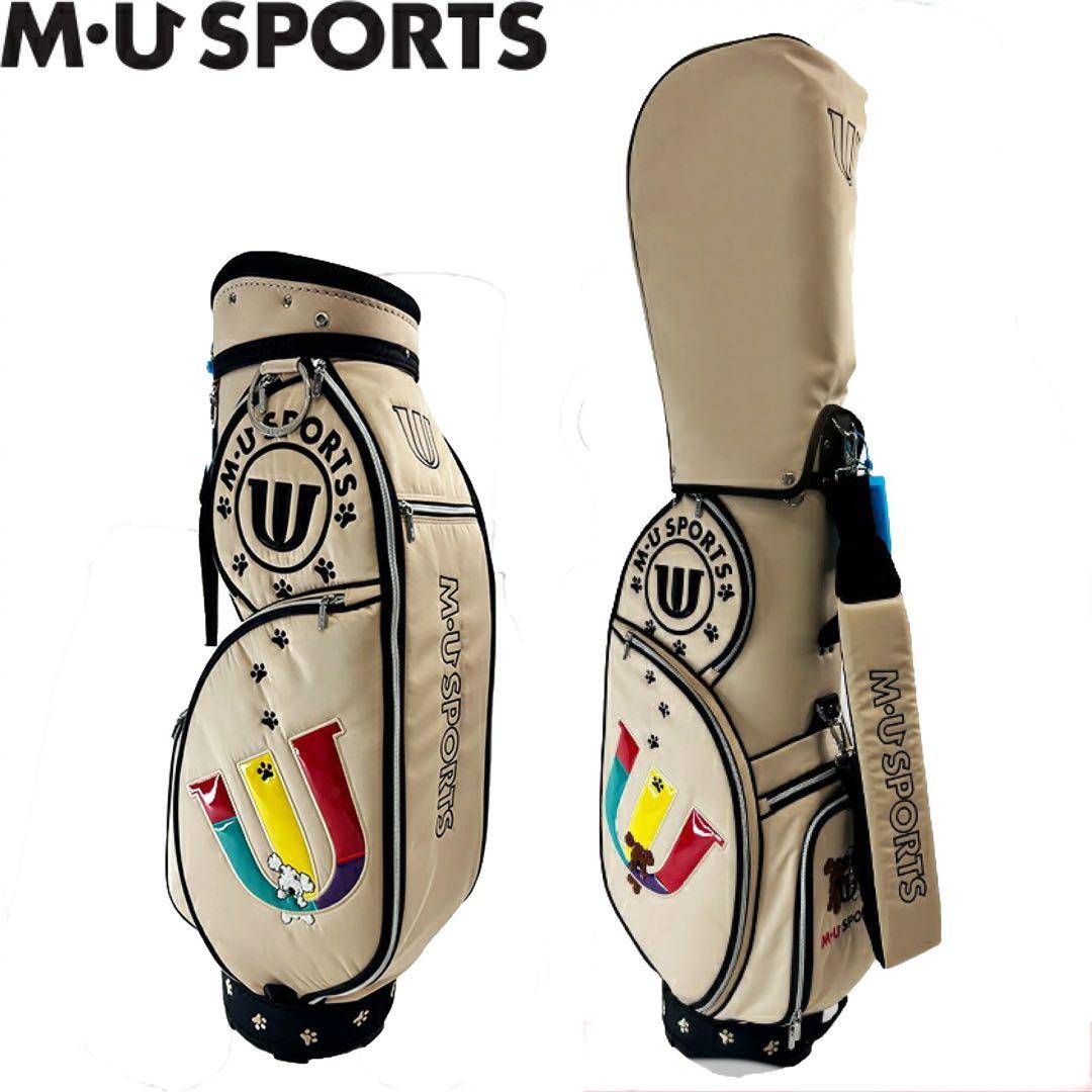 【新品】MUスポーツ 703R6152 キャディバッグ ベージュ