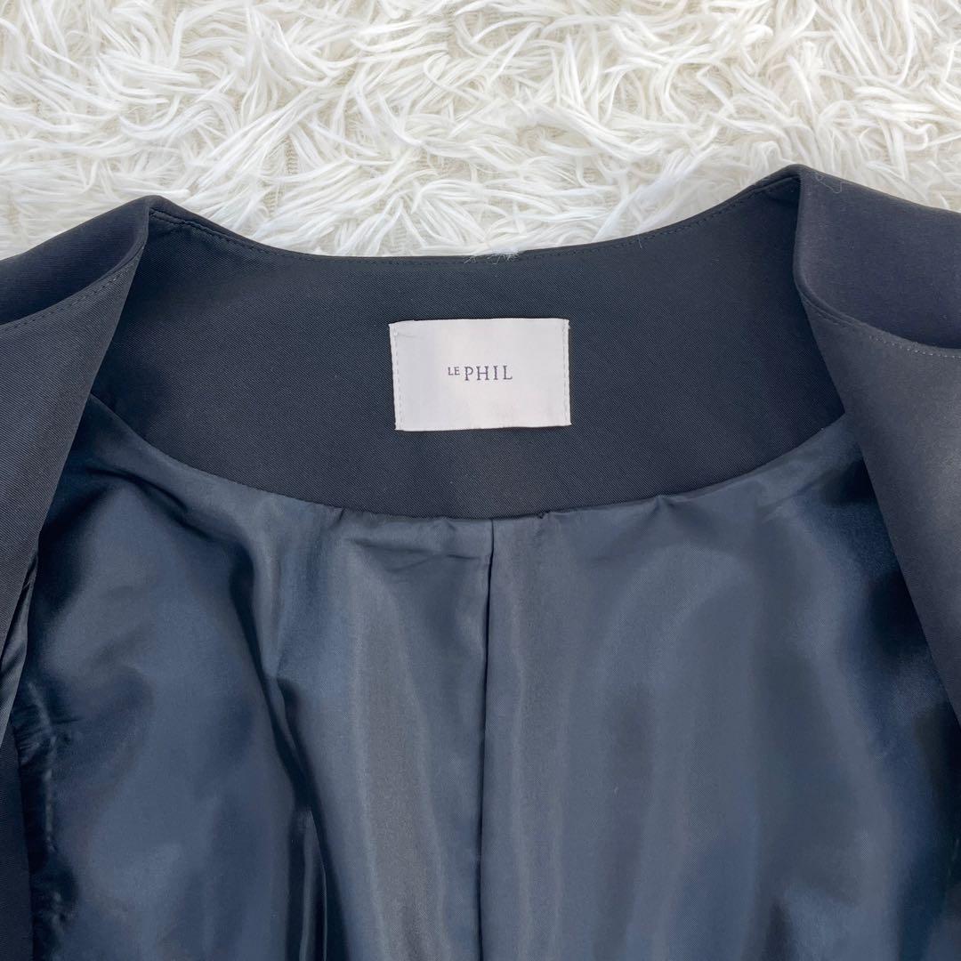 hana【タグ付】LE PHIL ルフィル ダブルクロス ペプラム ジレ