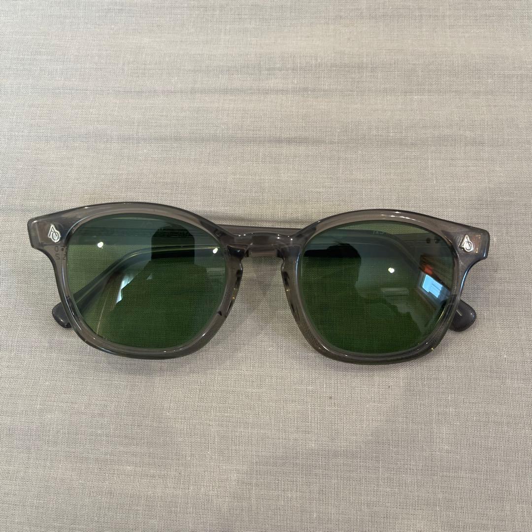 american optical アメリカンオプティカル　希少サイズ50 グレー