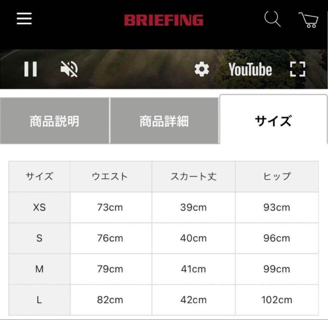 ブリーフィング　ハイブリッドダウンスカート　Lサイズ　ベージュ
