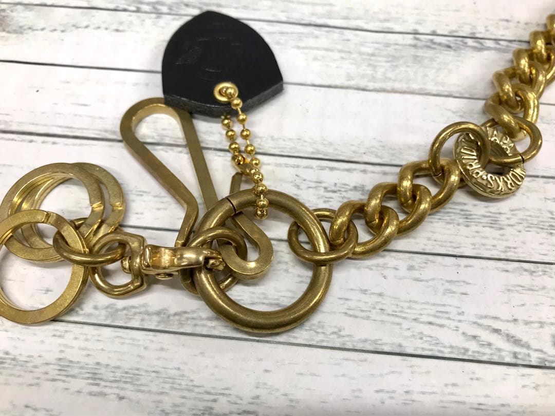 IRON HEART ウォレットチェーン フックタイプ 真鍮　5909