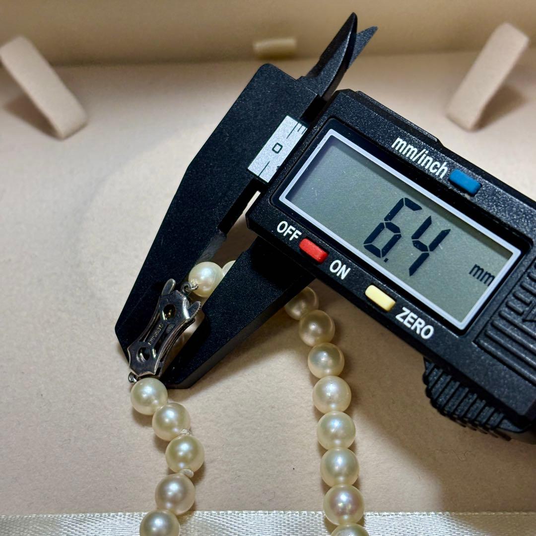 あこや真珠✨　ネックレス　約6.5-7.0 シルバー刻印　本真珠　冠婚葬祭