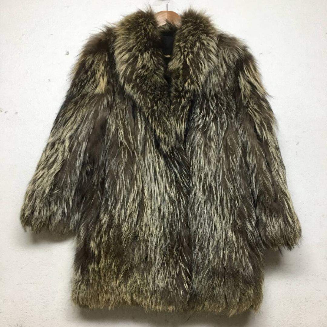 シルバーフォックス ファーコート ハーフコート リアルファー