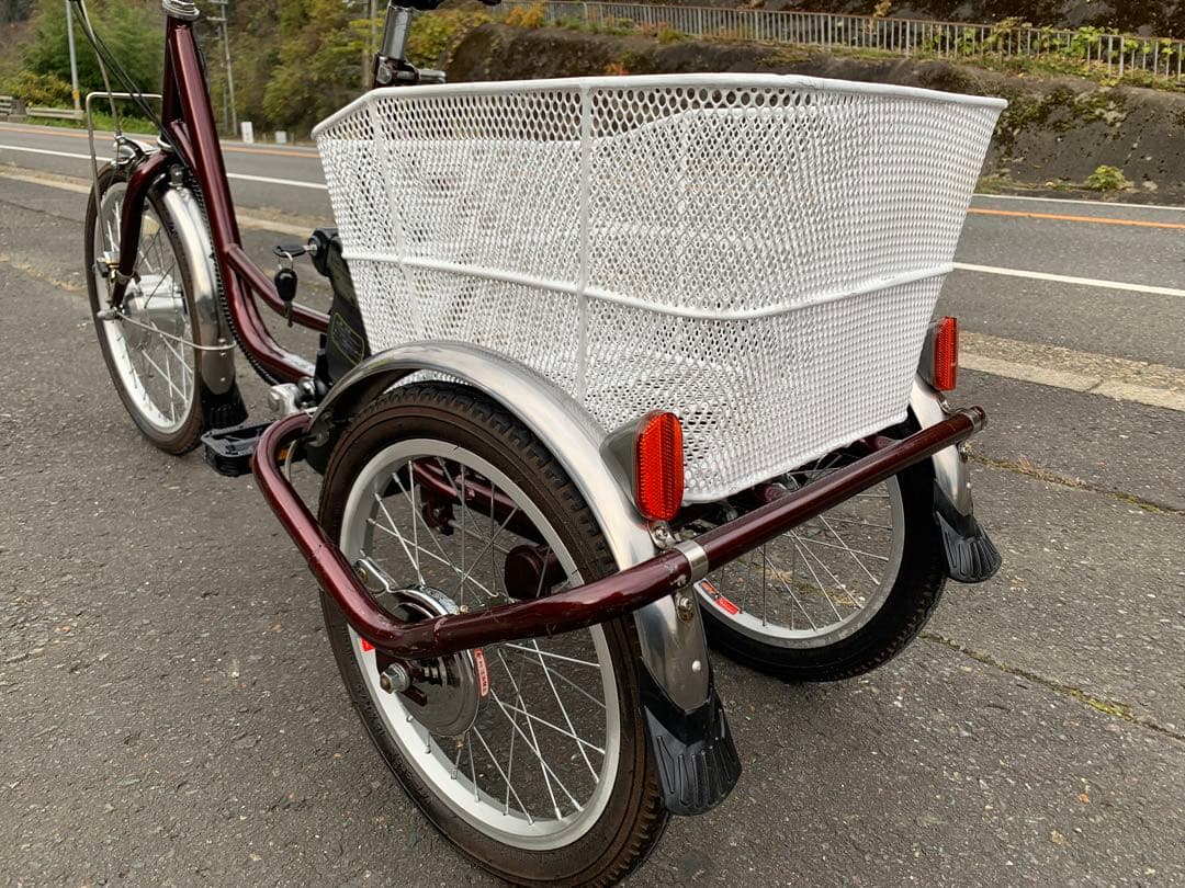 【動作確認済】送料無料 電動アシスト三輪自転車 5.8Ah 20-16インチ