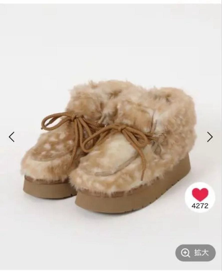 niko and ... オリジナルフェイクムートンモカシンブーツ　L