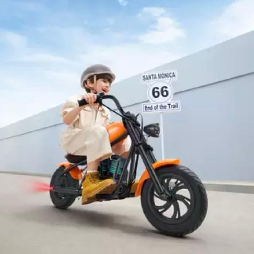 ハイパーゴーゴー 子ども用電動乗用 バイク　コストコ　オレンジ色