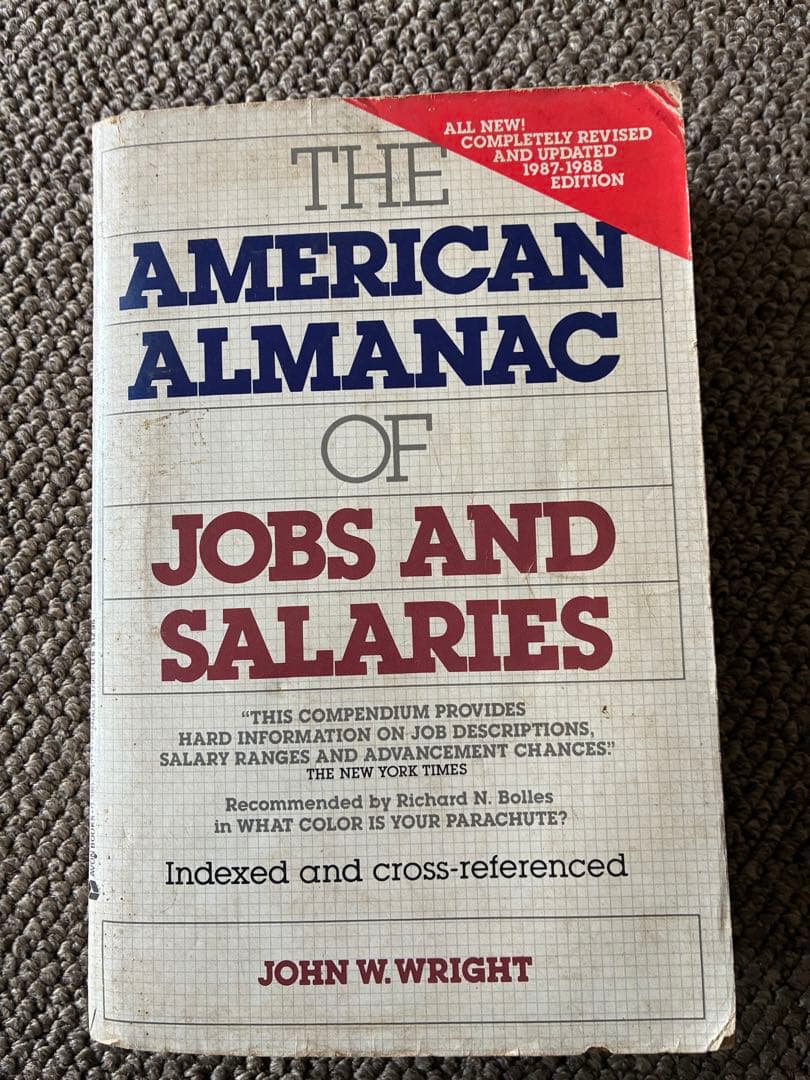 洋書 American of Jobs and Salaries 1987-1988