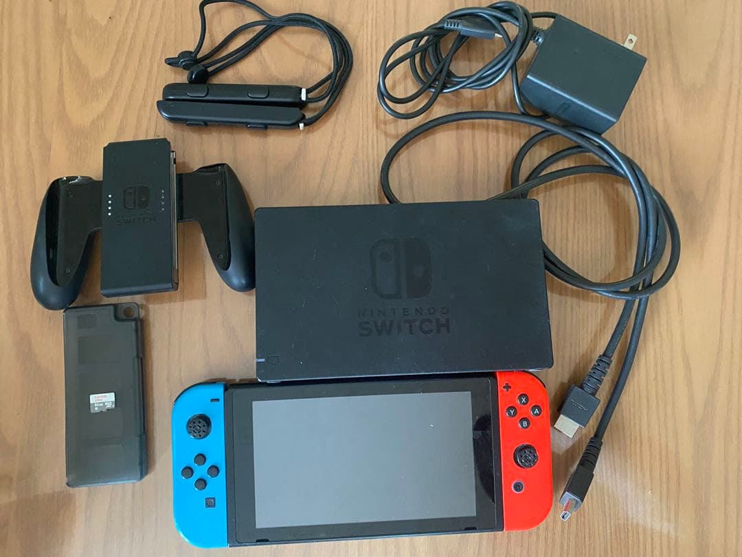 Nintendo Switch 本体 赤/青 64GB microSD付き