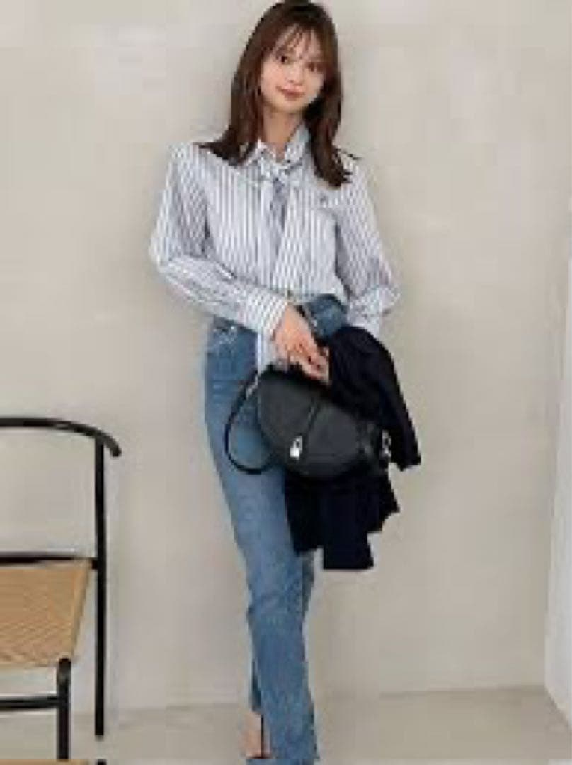 スナイデル　ボウタイシャツ　SAX