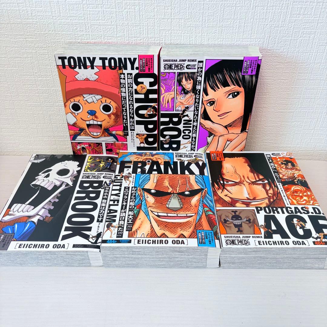 【全巻初版】シール、ポスター完備！全巻セット★ワンピース　キャラクターリミックス