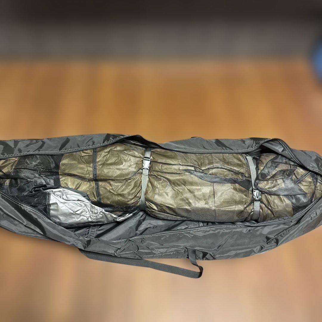 QUICK CAMP 3×3mスクリーンタープ、ブラック ×サンドワンタッチ設営