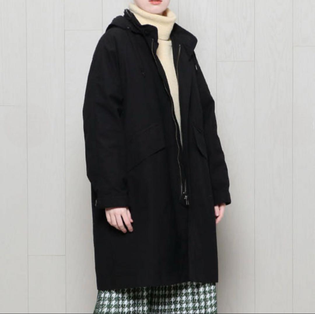 美品 マーガレットハウエル ダウンライナー付き 3WAY モッズコート 黒