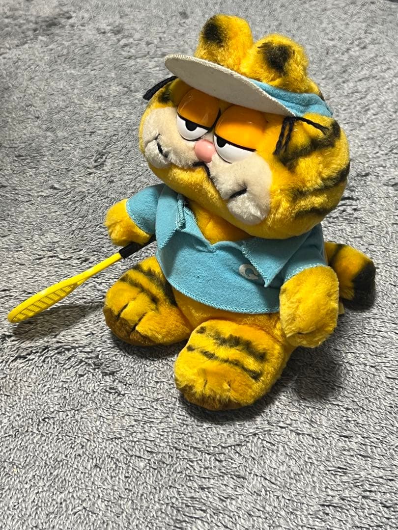 【Vintage】ガーフィールド ぬいぐるみ ラケット付き