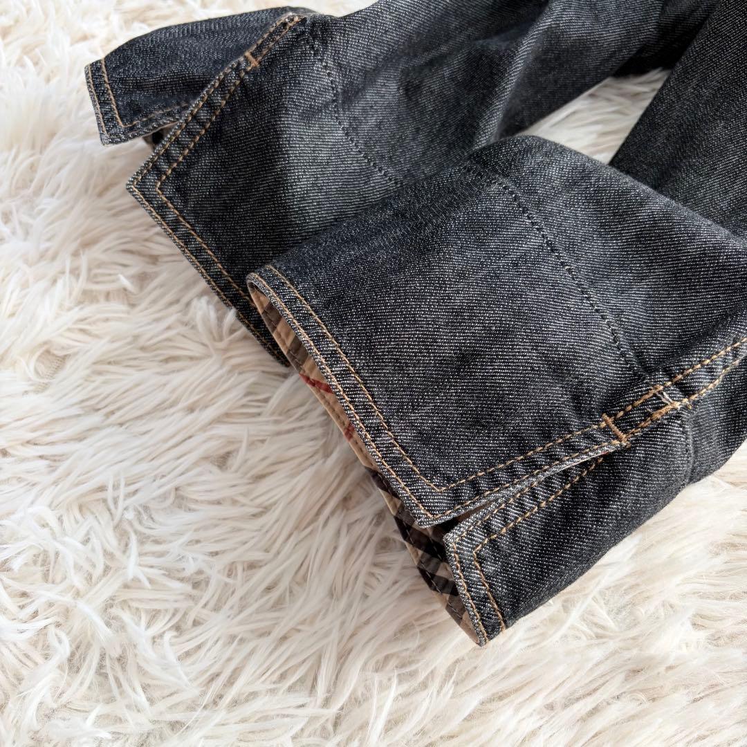 【極美品】バーバリーロンドン Gジャン ノバチェック 2XL デニムジャケット