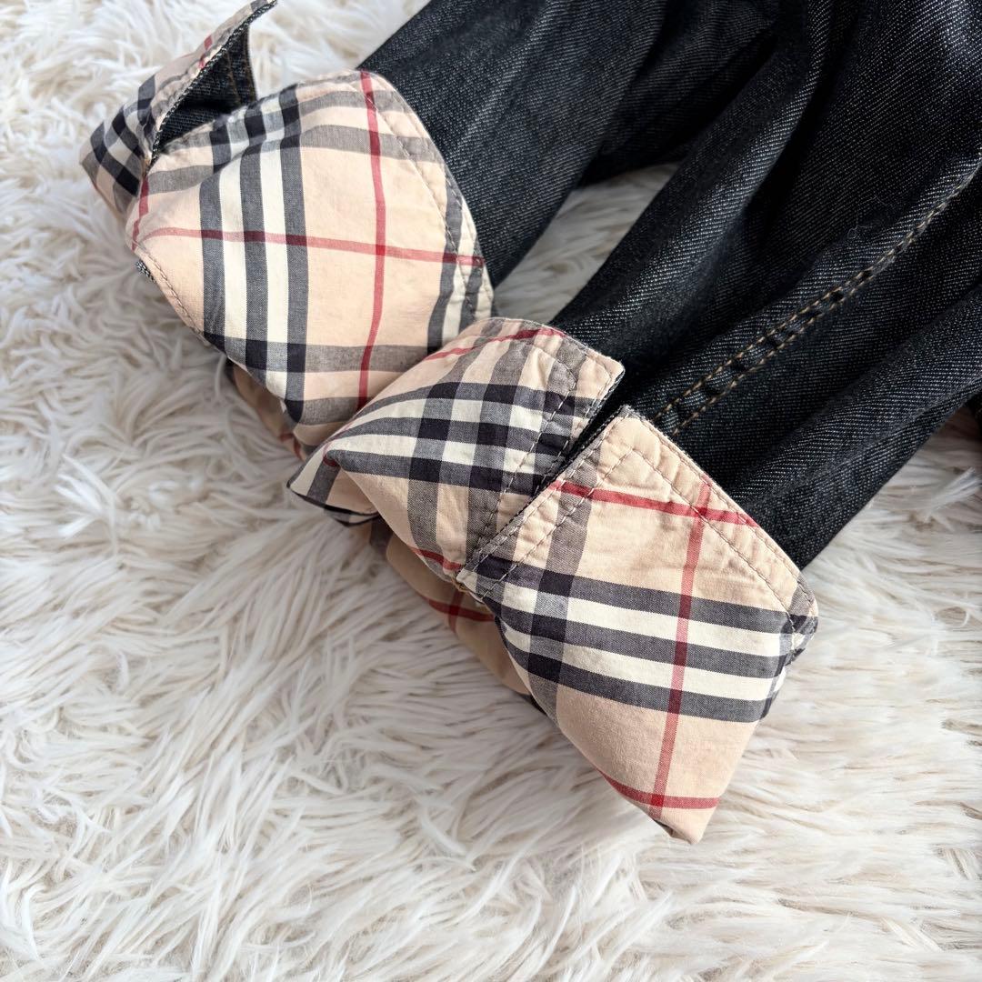 【極美品】バーバリーロンドン Gジャン ノバチェック 2XL デニムジャケット