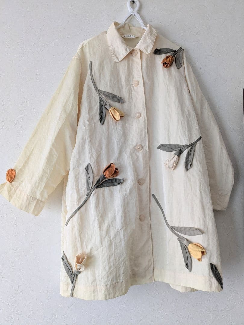 ポテチーノ❤お花（後にも花）　可愛い❤レインコート　ナイロン