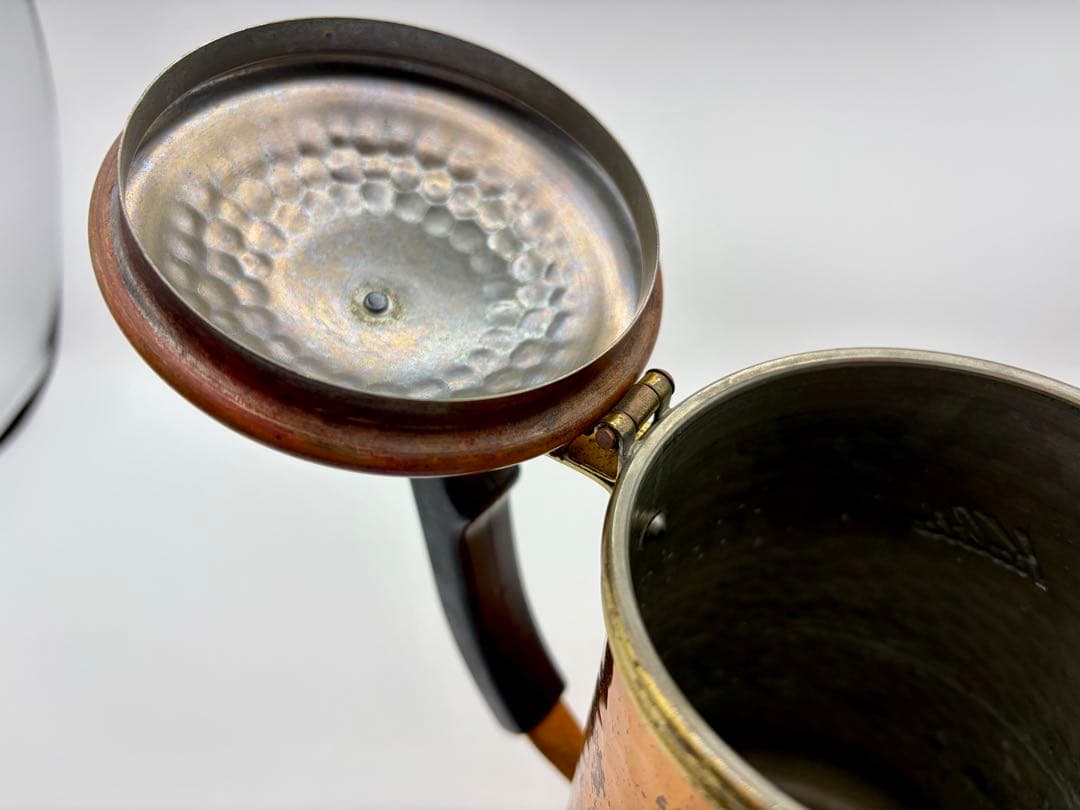※希少:Kalita 蝶番付き銅ポット0.7l &1.5l