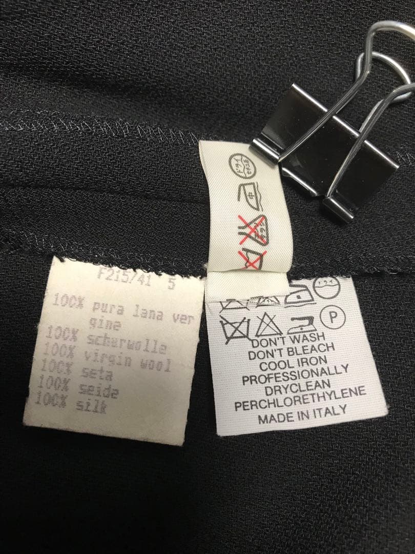 ヴィンテージFendi 黒 長袖 ひざ丈ワンピースL 新品同様