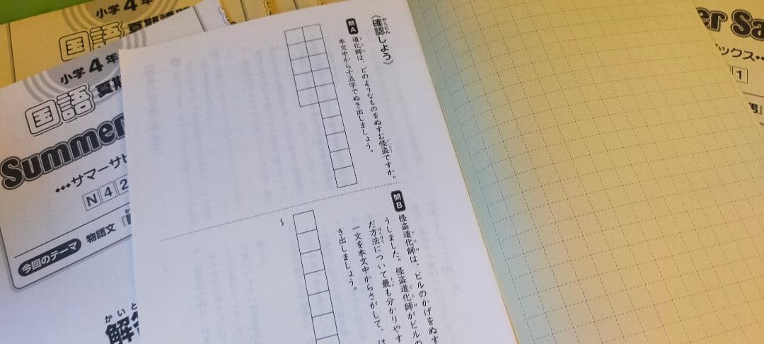 サピックス　夏期講習 国語　小４　サマーサピックス 全12冊フルセット