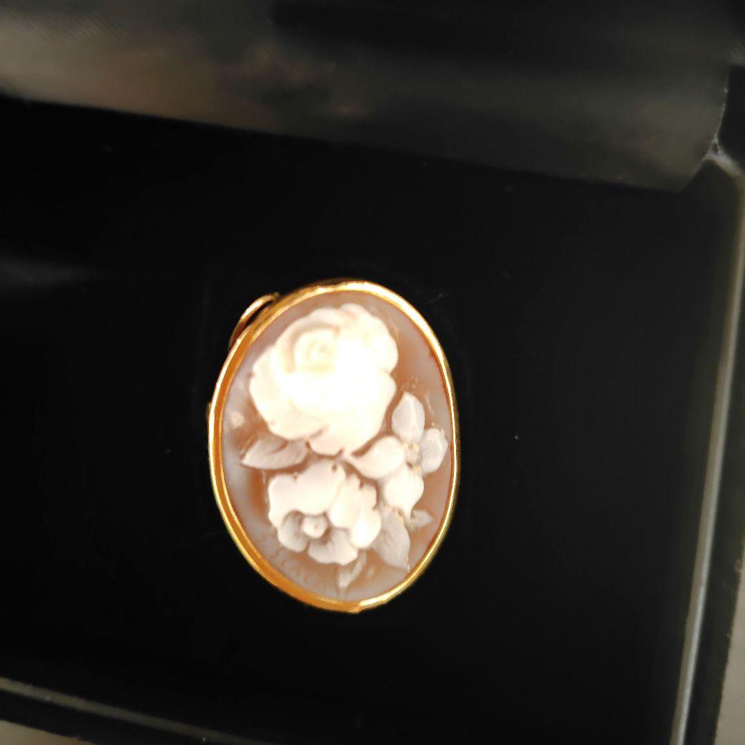 シェルカメオk18保証書付き