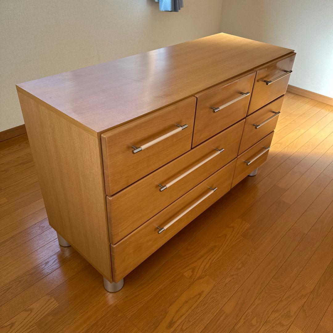 ライトウッド 7引き出しチェスト