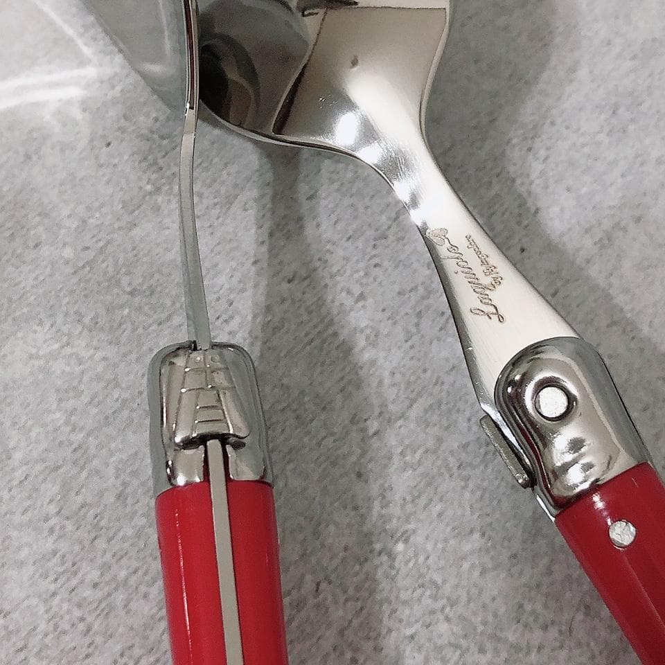 【数量限定】LAGUIOLE ラギオール カトラリー 34本セット レッド 赤