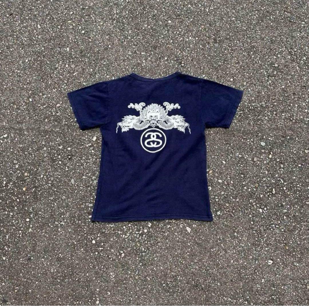 90s USA製 stussy オールドステューシー ドラゴン Tシャツ トリコ